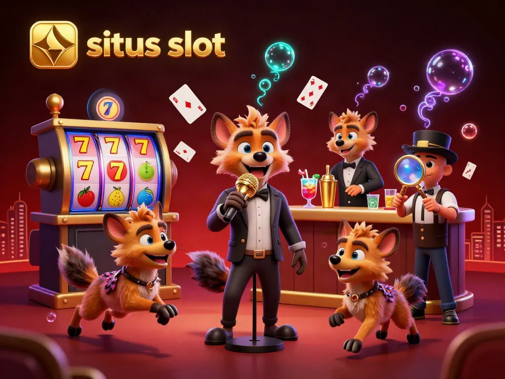 Experience excitement at the situs slot as hyenas bring comedy to the casino with vibrant scenes.